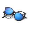 5 In 1 Magnet Sunglasses Women Polarized Clip On Glasses Men Round Prescription Optic Reading Glasses Driving Sun Glasses F