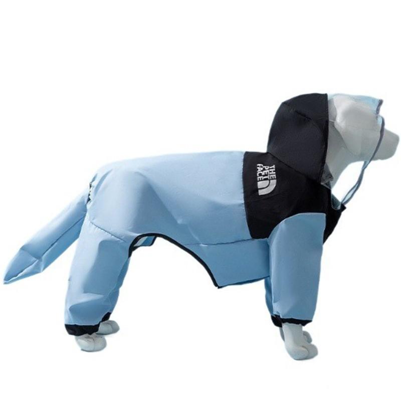 Hippie Dog Raincoat Large Dogs Waterproof Four-Leg Pet Coat Labrador Golden Retriever Border Collie