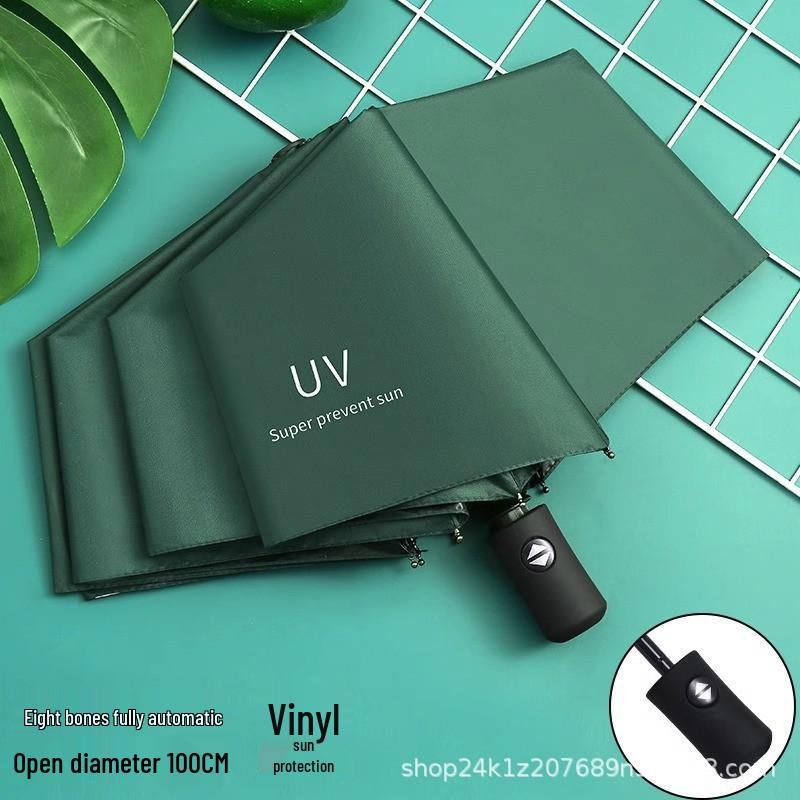 Parasol Pliant Coupe-vent avec Protection UV: Parapluie Anti-Ultraviolets pour une Utilisation par Tous Temps