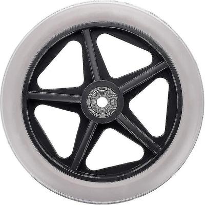 2pcs Of 6 Inch Rubber Wheel Replacement Wheelchair Front Wheels Rollator Walker Anti-slip Replacement Casters Grey