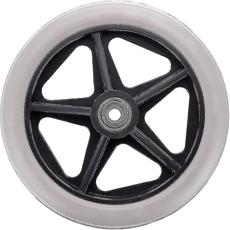 

2 шт. 6-дюймовых резиновых колес, сменные колеса для инвалидной коляски, передние колеса для роллатора, противоскользящие сменные ролики, серые