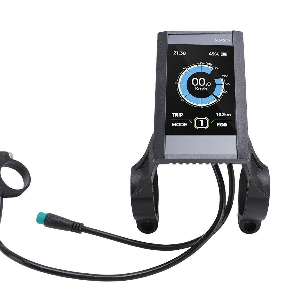 Electric LCD Display Meter LCD S830 Display Screen Control Panel with 5 Core Water Proof Cable for Electric Bike Scooter