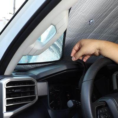 For Toyota Tundra 2022-2023 Aluminum Foil Silver Car Front Windshield Full Window Glass Sun Protection Parasol Car