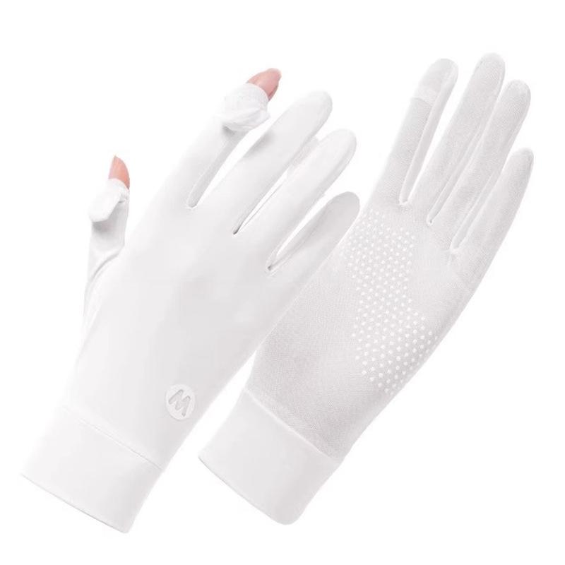 Sunscreen Gloves M-standard UV Resistant Women's Ice Silk Outdoor Sports Cycling Touch Screen Thin