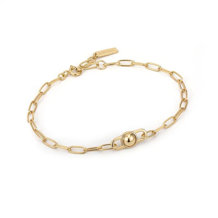 Link Chunky 925 Silver Chain Bracelet B045-02G.