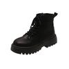 Plus-size Women's Shoes, New Side Zippers, Thick-soled Retro Ankle Boots