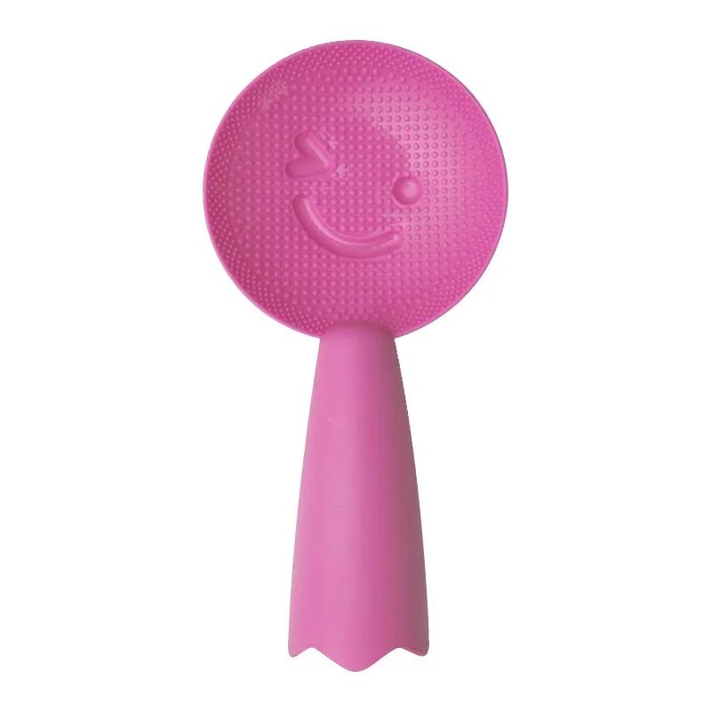 Non-Stick Plastic Rice Spoon Cute Smiley Face Rice Spatula Scoop Cooker Long Cooking Rice Scoop Kitchen Utensil Tableware Tools