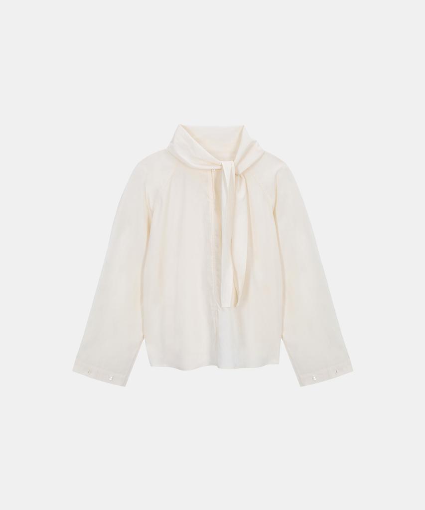 POETSEOUL Double Tie Blouse_Ivory