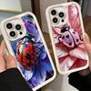 Phone Case for iPhone 17 Air 16E 15 16 Pro Max Seven-Spotted Red Ladybug Cover 14 Plus 13 12 Mini Soft Shell Silicone Fundas
