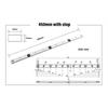 T track Aluminium Alloy Miter Track Miter Bar Slider Table Saw Miter Silver