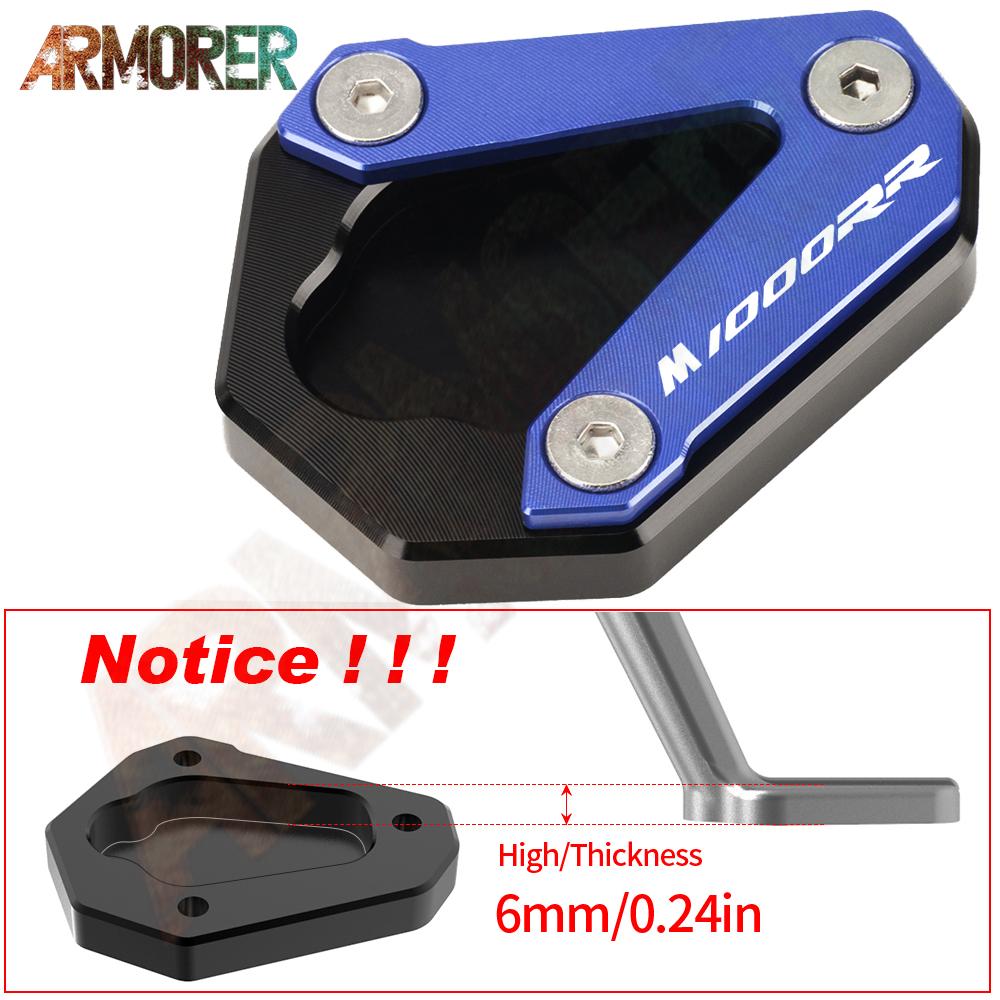 S1000R Kickstand Side Stand Enlarge Pad Motorcycle Accessories For BMW S1000RR M1000RR S 1000RR M 1000RR S 1000R S1000 R RR