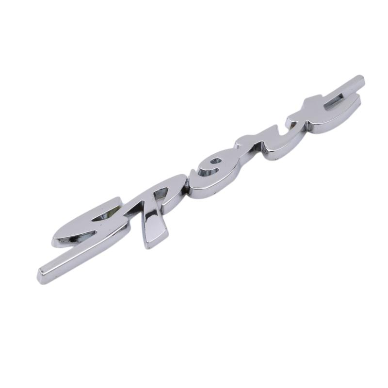 Metal 3D Car Stickers Car Trunk Auto Body Racing Sport Word Letter Sticker Logo Emblem Badge Decal Sticker Car Accessories