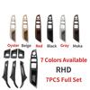 LHD RHD 7 PCS Car Interior Door Handle Pull Cover Trim 7PCS 1 Set For BMW 5 Series F10 F18 523 525 528