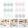 3Pcs Macaron Color Foam Sphere Pendant Christmas Tree Accessories Suitable For Family Or Retail Space Decoration