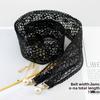 Lace belt women's dress embroidered lace fabric belt decorative waist chain