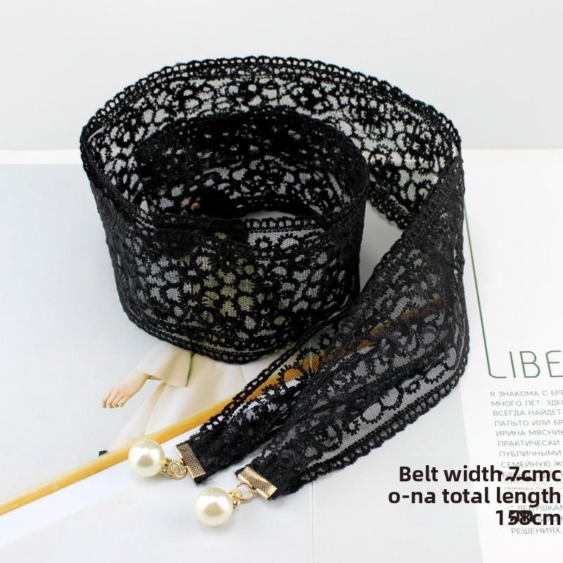 Lace belt women s dress embroidered lace fabric belt decorative waist chain