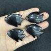 Rose Quartz Fish-Shaped Crystal Agate Pendant Necklace - Natural Stone DIY Jewelry Gift