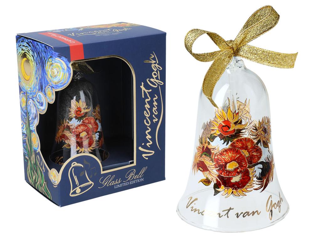 Van Gogh Sunflowers Decorative Porcelain Bell Gift Set 2