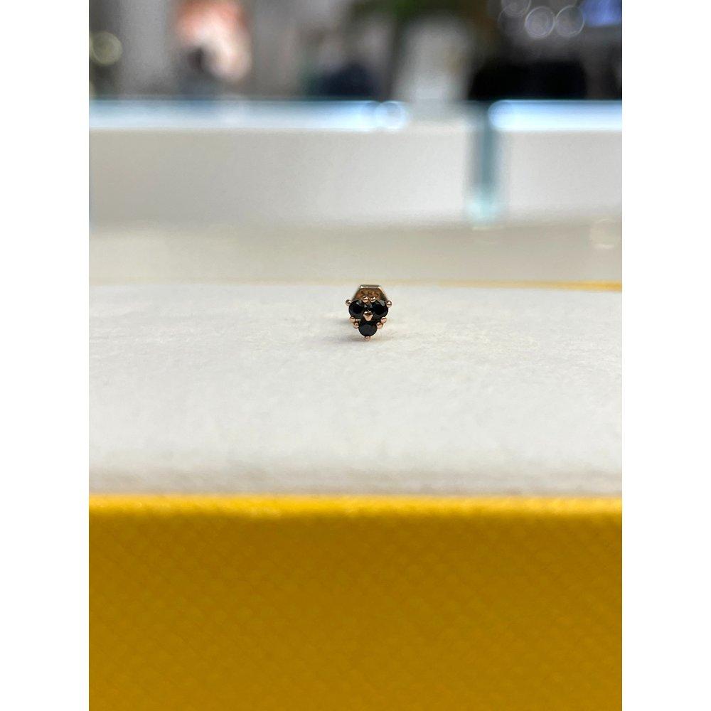 

Roseedor Fepr-B-0770 Black CZ 14K Piercing 251610444