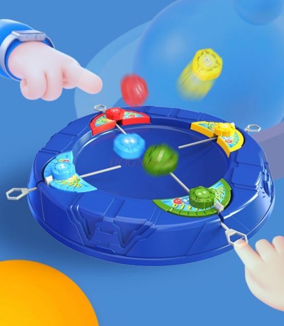 Kreisel Großkampf Zweipersonenkampf Mehrspieler Wettbewerb Zugleine Drehung Kleiner Kreisel Kinderspielzeug Desktop-Puzzle-Spiel