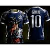 Dragon Ball Official 3D Print Goku 10# Football Jersey Training Wear Parent-child S-6XL 90cm-160cm Trendy Tees