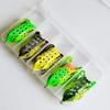 5Pc Simulated Toad Frog Soft Fish Bait Comes With Tassels To Mimic Live Animals And Attract Fishing Prey Outdoor Go Angling Tool
