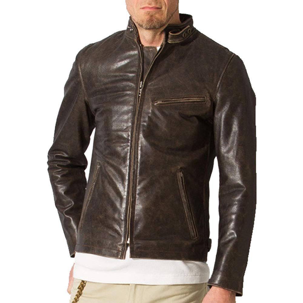 

Single Rider Single Rider Jacket SRS01A M Size Antique Brown [Liugoo Leathers] Men s