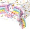 Rainbow Unicorn Tablecloth Disposable Table Cover Kids Girl Birthday Party Decorations Baby Shower Supplies Waterproof 130x220cm
