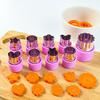 Set de Découpoirs à Biscuits en Acier Inoxydable DYS pour Fruits, Légumes et Pâtisseries, Presse à Biscuits Gâteaux avec Poignée de Protection Sécurisée, Outil de Cuisine Pâtisserie DIY