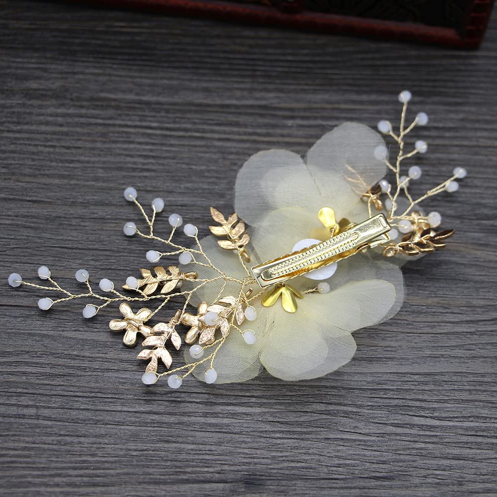 DFsucces Hair Ornament for Girls, Flower Petal Hairpin, Cute Accessory for Photography, Concerts, Graduations, and Weddings