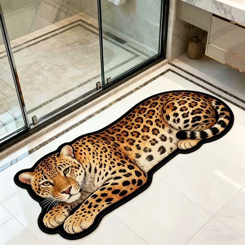 Diatom Mud Bathroom Mat: Quick-Dry, Anti-Slip, Cartoon Beast Design 40*60cm