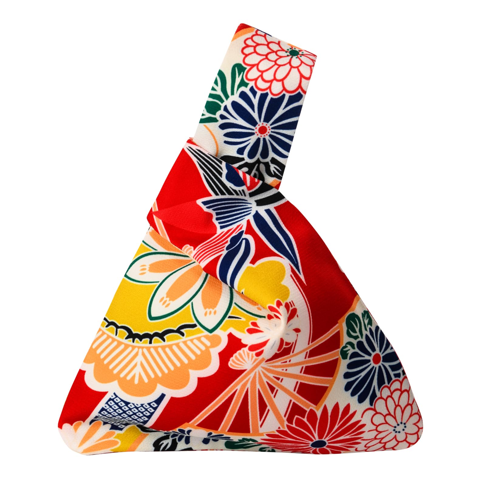 

OTAKUMARKET Yukata Drawstring Bag for Children and Perfect for Kimono Fireworks and Summer Available in 13 Patterns Red and Colorful Women,