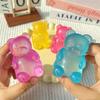 Cute Bear Maltose Squeeze Toy Dough Colorful Sensory Toy Creative New Item Desk Decoration Stress Relief Doll Birthday Gifts