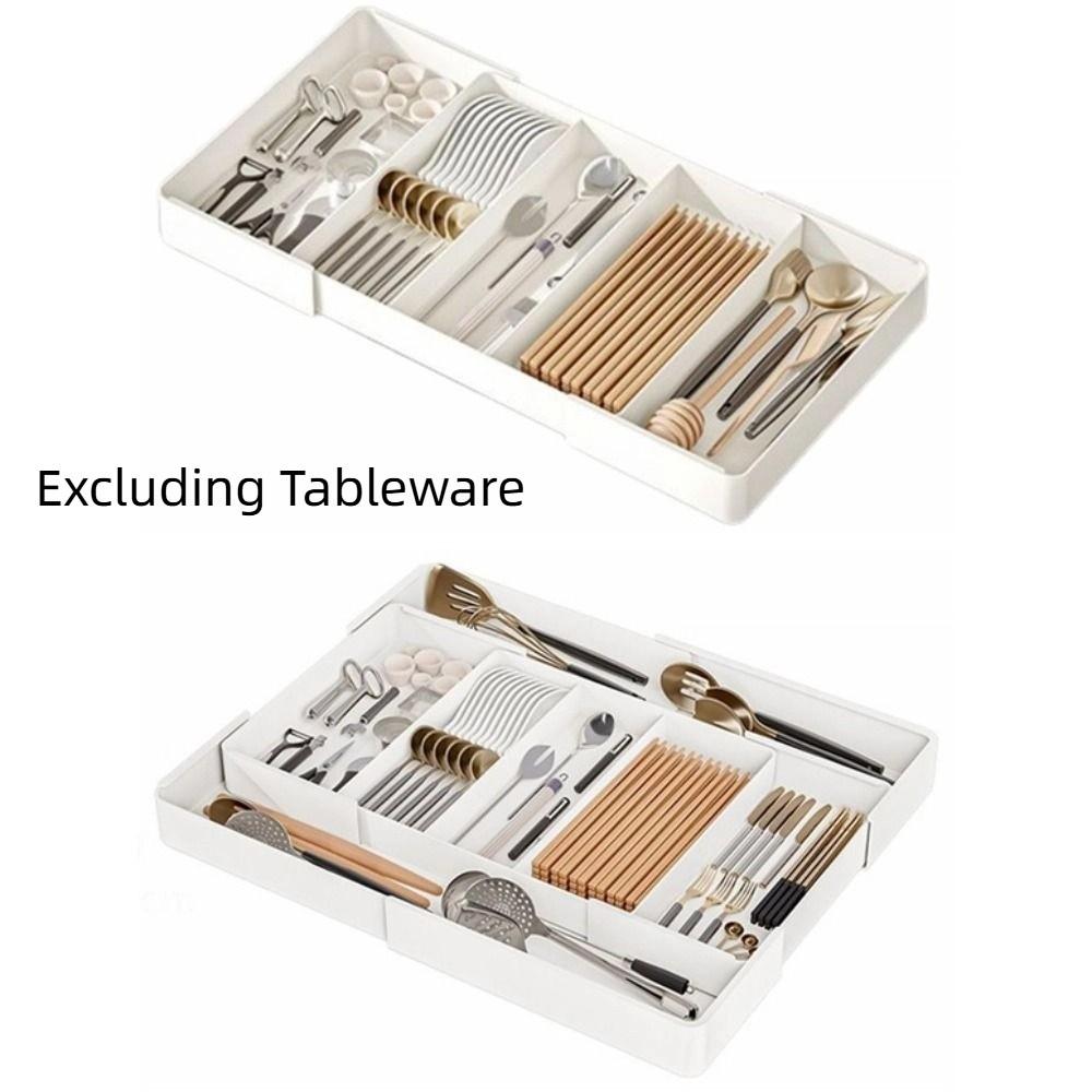 Movable Partition Kitchen Drawer Organizer Stationery Storage Expandable Utensil Tray Chopsticks