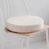 Round Chair Cushion - AIMOONSA - Lead White - 45x45x8 Cm - Removable Cover - Non-slip