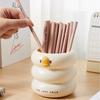Cartoon Pen Holder Pencil Storage Box Student Desktop Office Stationert Household Multifunctional Makeup Brush Organizer Box