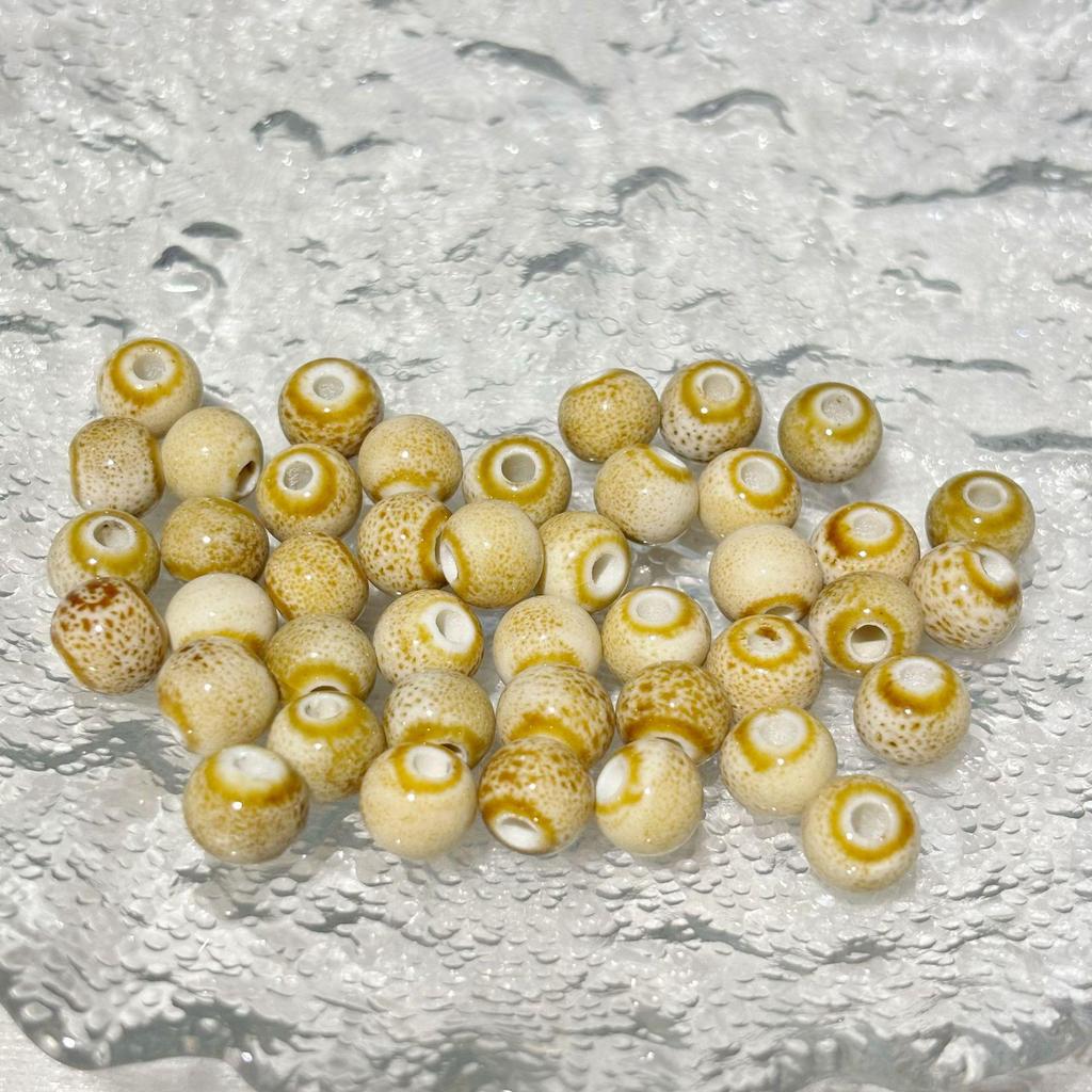 Colorful Jingdezhen Flambe Glaze Ceramic Beads for DIY Bracelets and Hand Strings