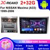 Android 13 Car Radio for Nissan Maxima A33 1999 - 2006 Multimedia Player Stereo GPS Carplay Auto 4G Head Unit 2 din no 2 din BT