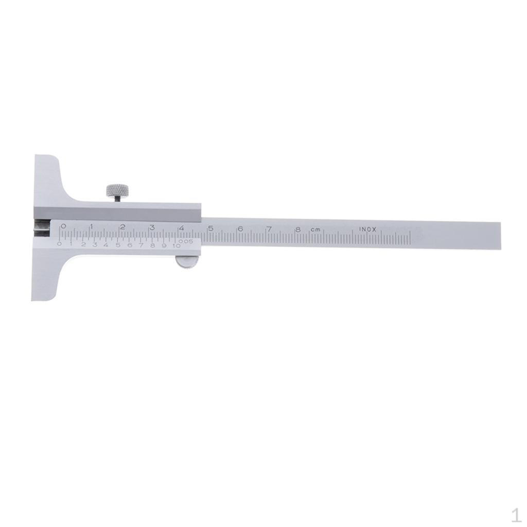 0-80/10/250/300 mm Vernier Caliper Dybdelinjal måleverktøy