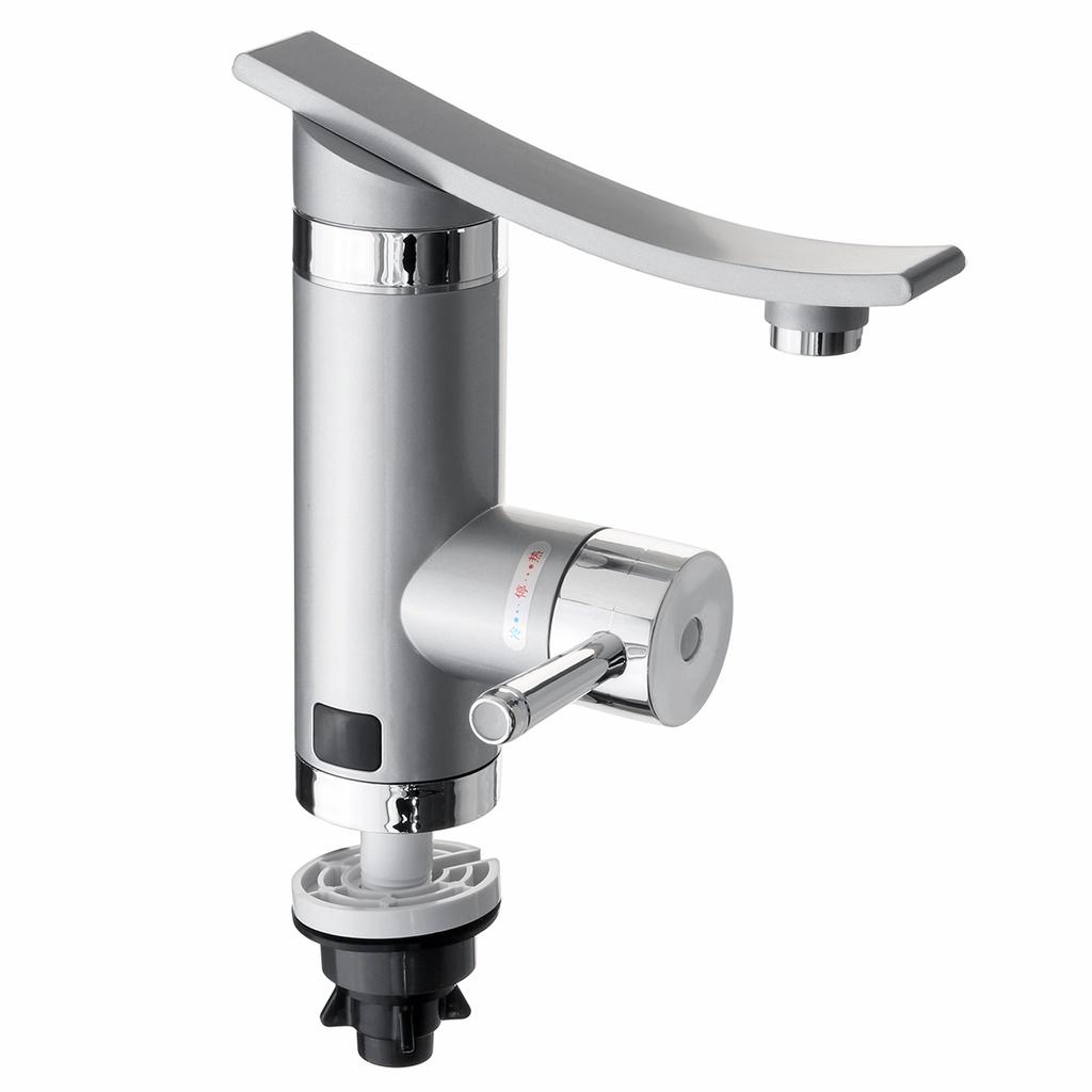 3000W 360° Rotatable Electric Instant Water Heater Tap Electric Hot/Cold Water Faucet Tankless Bathroom Kitchen Heating  Faucet