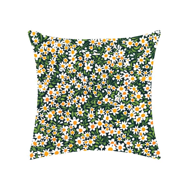 New Floral Floral Series Pillow Case Soft Car Home Decoration Bedroom Bedside Pillow Cushion Cover