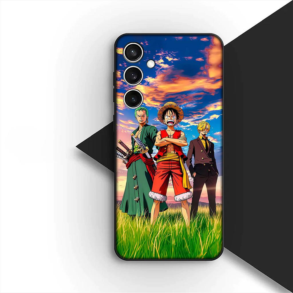 for Samsung Galaxy S20 S22 S21 FE Ultra Plus A07 A17 A15 A16 A25 A57 A37 Phone Case One Pieces Luffy Roronoa Zoro Jinbe Sanji