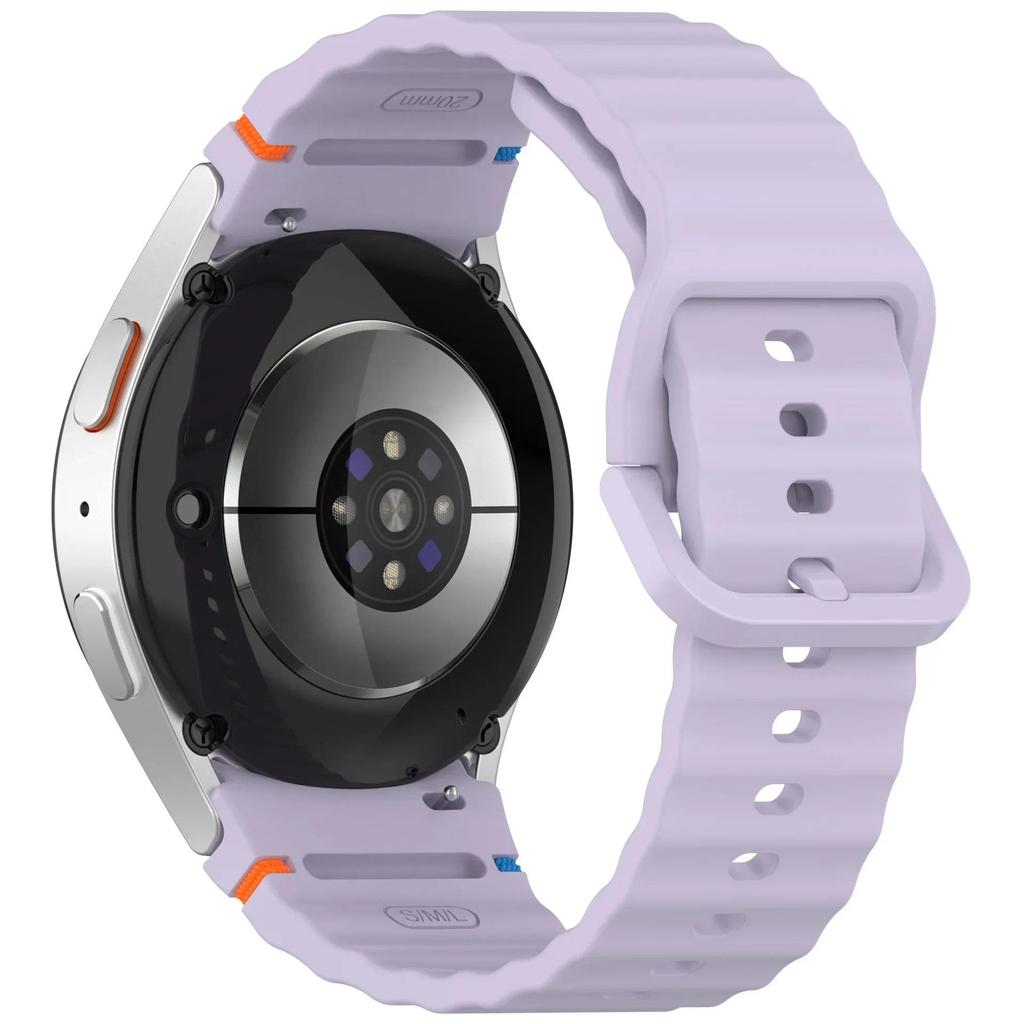 Official Silicone Strap for Samsung Galaxy Watch 7/FE/6/5/4 44mm 40mm Bracelet wristband Galaxy Watch 6 4 Classic 47/43/46/42mm