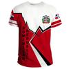 Mode Dominikanische Republik Flagge 3D-Druck T-Shirt Herren Sommer Rundhals Kurzarm T-Shirts Tops Fitnessstudio Sport T-Shirts Herren Kleidung