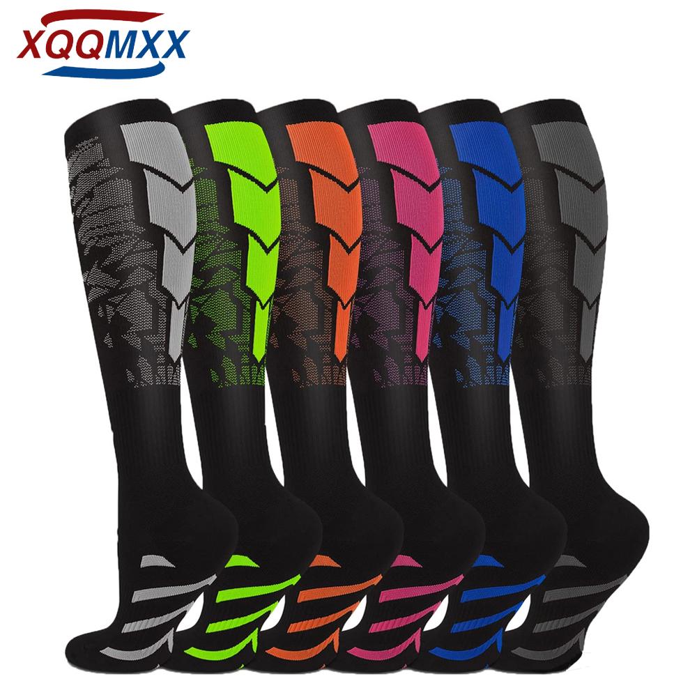 1Pair Compression Socks Graduated Support for Crossfit Running Recovery Cycling Travel Outdoor Sports Men Women