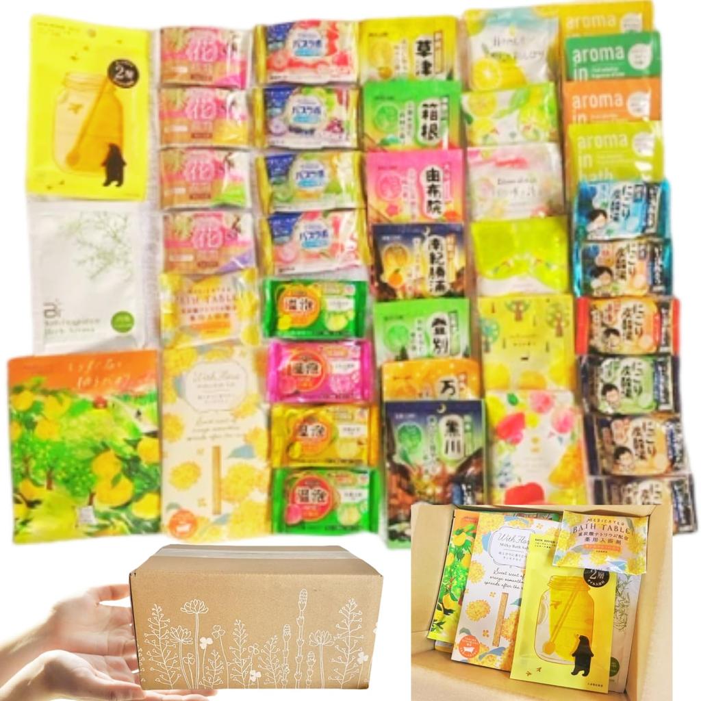 Bath Salts Assortment 40 Types 40 Pieces Set Gift Present Birthday Gift Respect for the Aged Day Christmas Gift White Day Day Event Promotion Prize