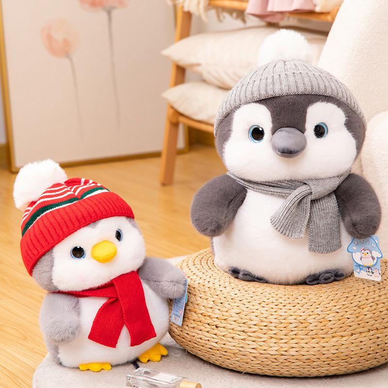 Adorable Winter Penguin Plush Toy in Cute Outfit - Perfect Children's Gift