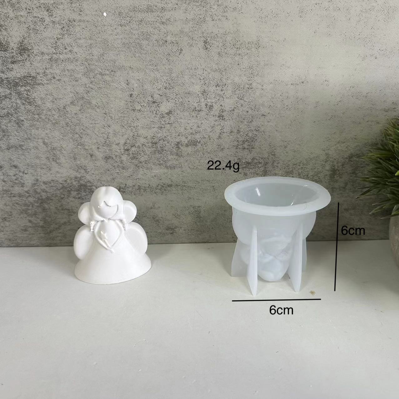 

3D Angel Silicone Candle Molds Silicone Molds For Cake Decorating Cute Angel Girl Shape DIY Scented Candle Pendant Decoration