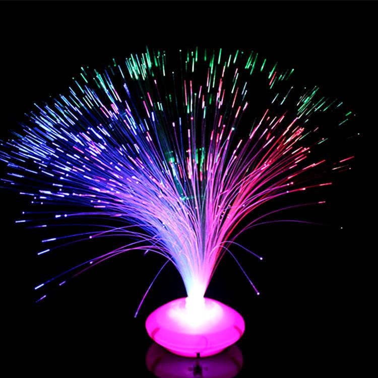 Romantic Luminous Fiber Optic Flower Toy, Colorful Flashing Baby's Breath, Perfect for Night Markets.