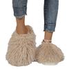 New Mao Mao Mop Large Size Indoor Casual Slippers Autumn and Winter Warm Women's Hair Slippers
